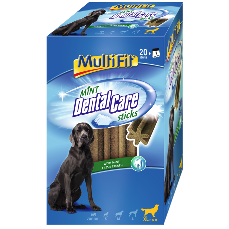 MultiFit Snacks MultiFit Mint DentalCare sticks Multipack XL, 20x
