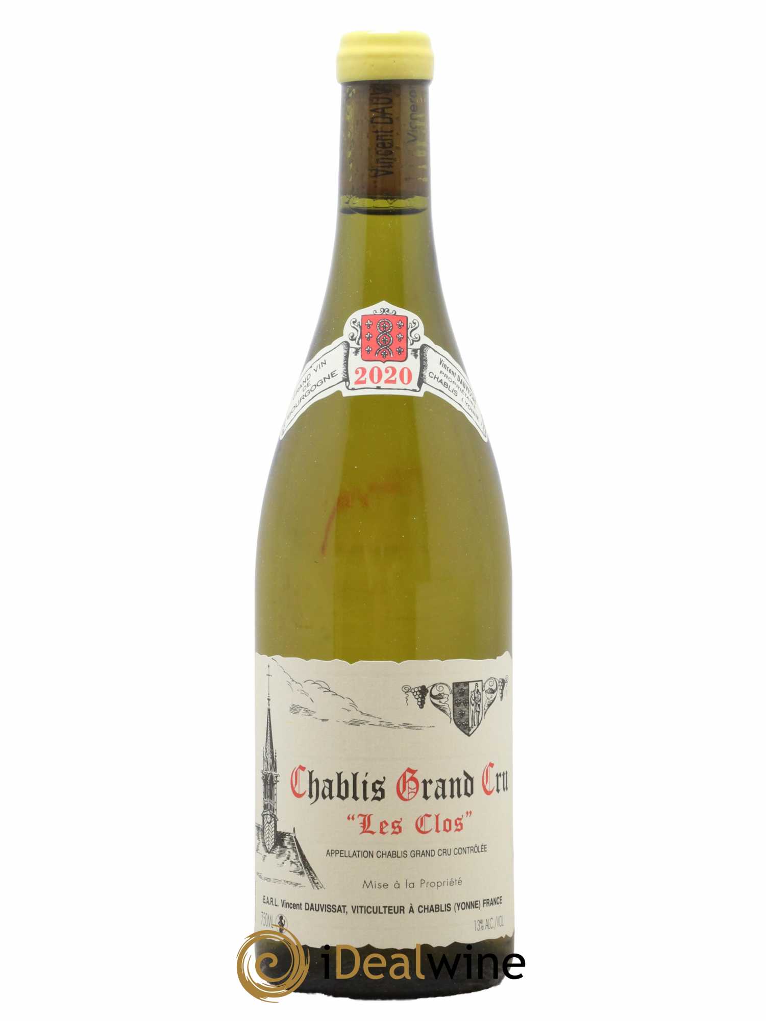 Chablis Grand Cru Les Clos Vincent Dauvissat (Domaine)  2020 - Lot de 1 Bouteille