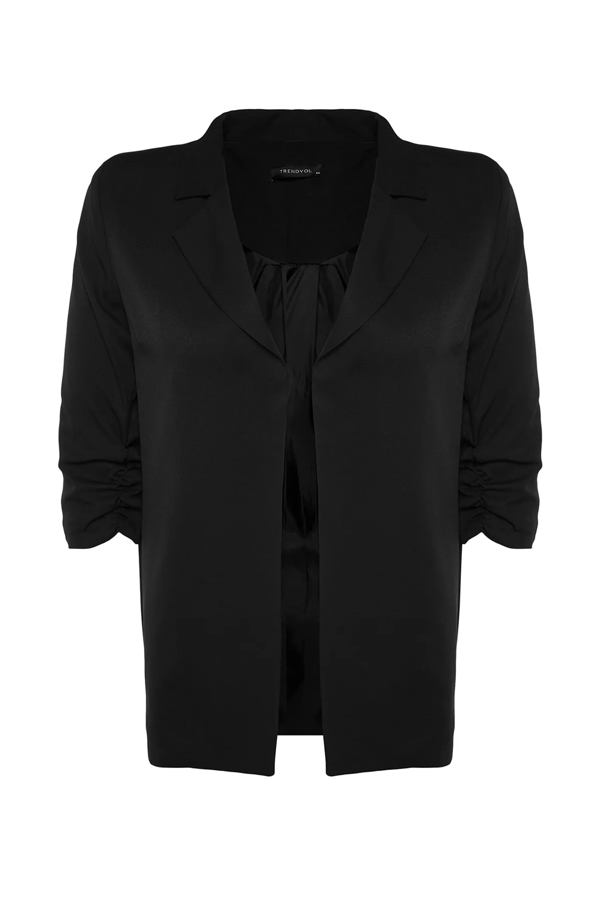 Trendyol Curve  Schwarze Jacke mit Kragendetail