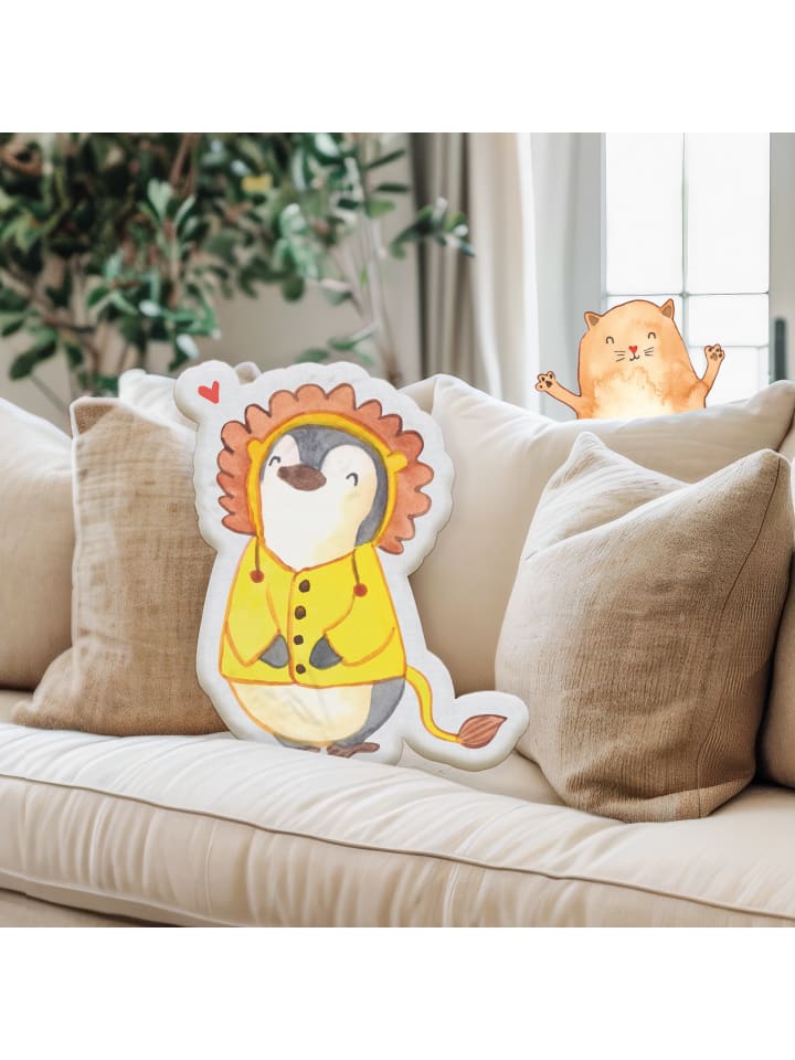Mr. & Mrs. Panda Kissen Kuscheltier Löwe Astrologie ohne Spruch in Weiß günstig kaufen