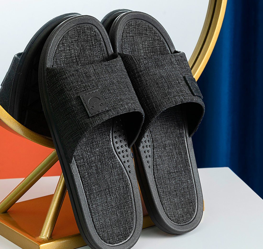 Geistesblitz Badeschuhe Unisex Herren Damen Badeschlappen Badesandale (Badeschlappen Unverzichtbare Hausschuhe für das Badezimmer, 1-tlg., Schnell Trocknende Duschhausschuhe) rutschfeste Badelatschen