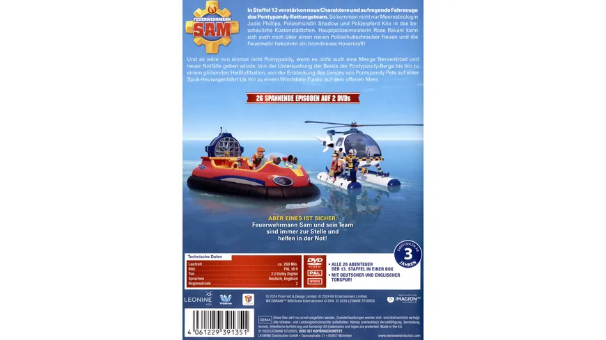 Feuerwehrmann Sam - Die komplette Staffel 13  [2 DVDs]