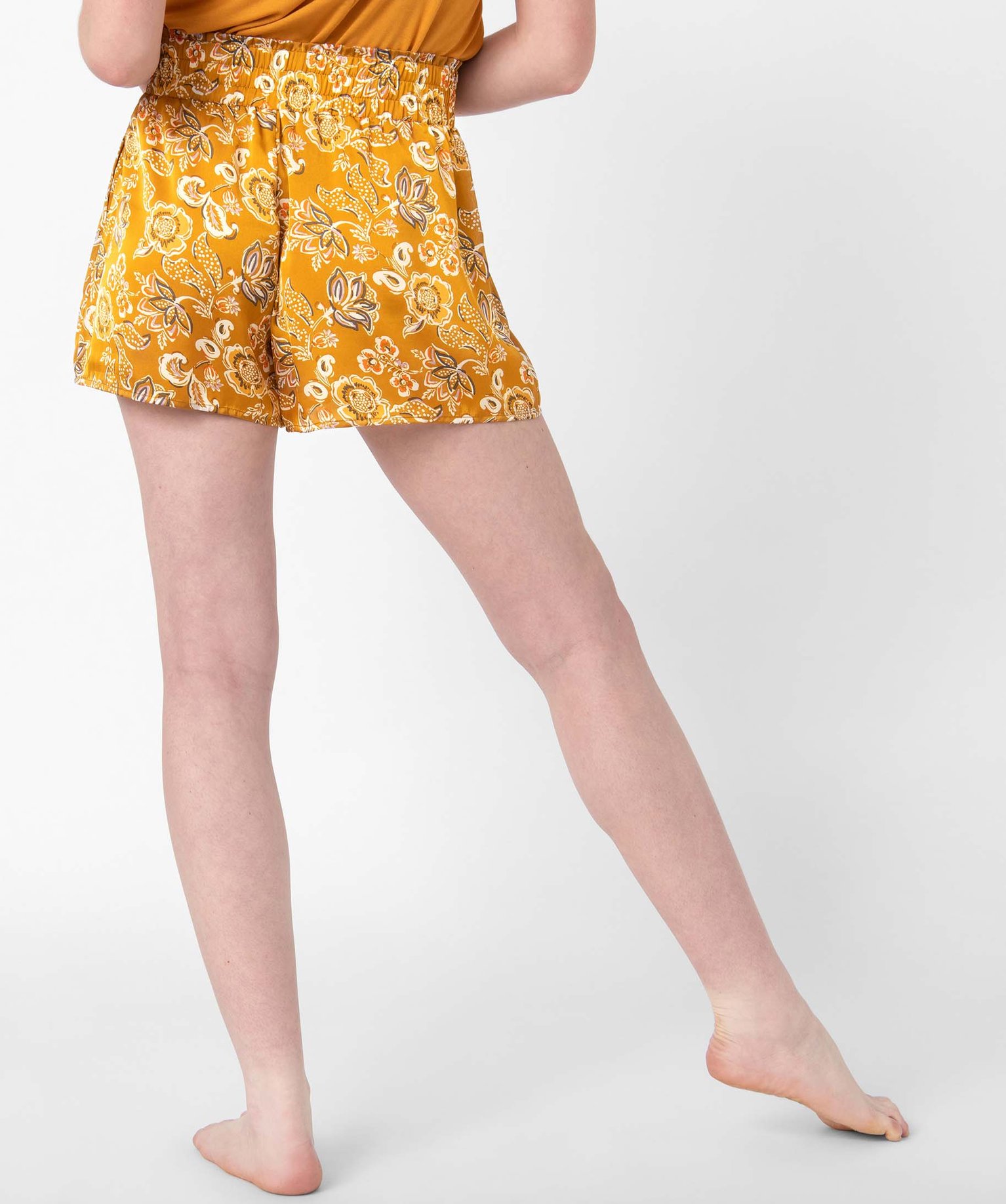Bas de pyjama femme forme short à motifs fleuris imprime | GEMO