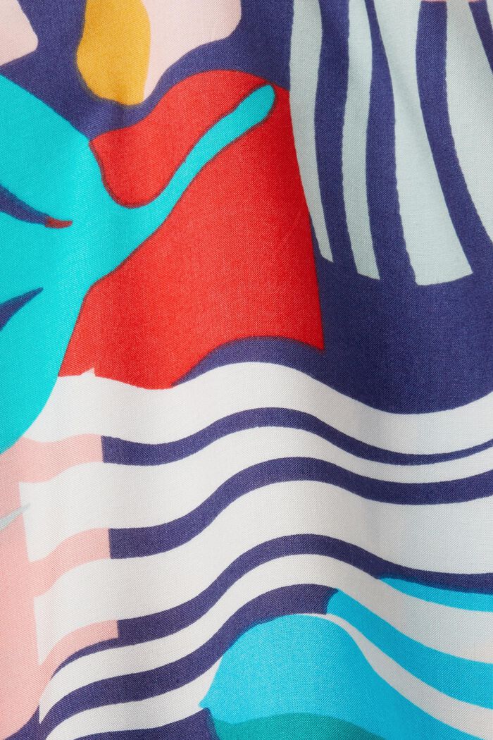 Strandkleid mit mehrfarbigem Print