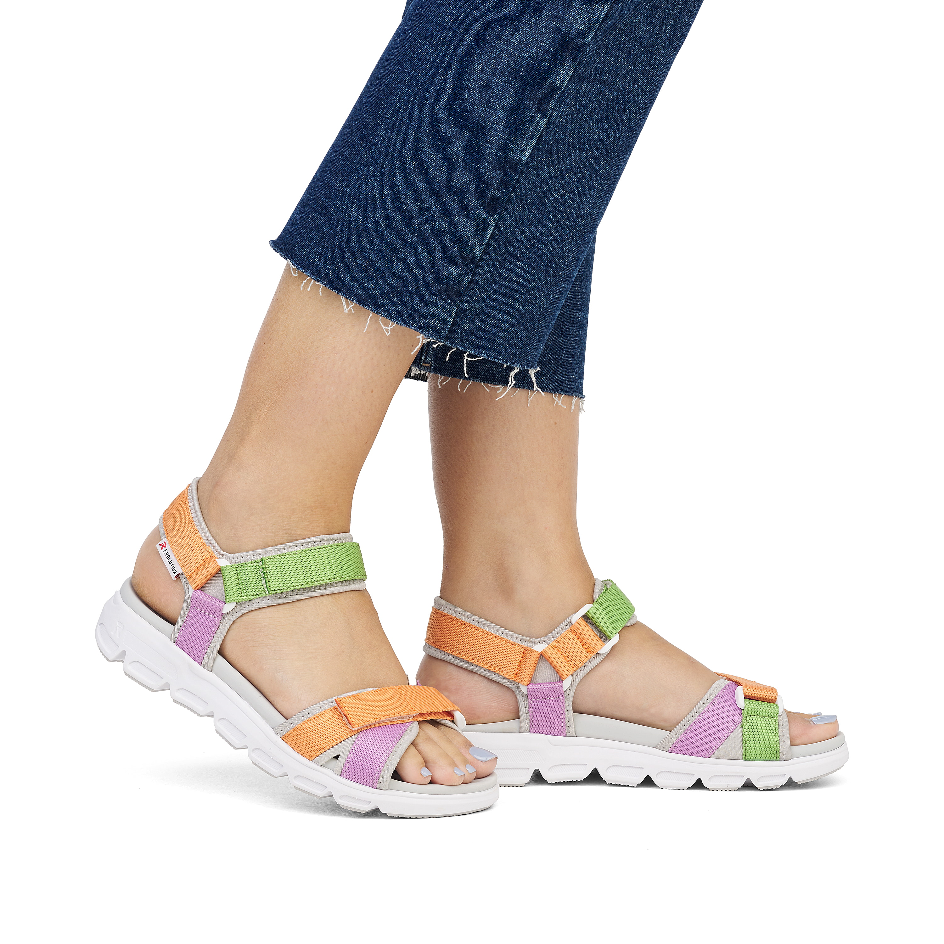 Rieker Damen Trekkingsandalen mehrfarbig
