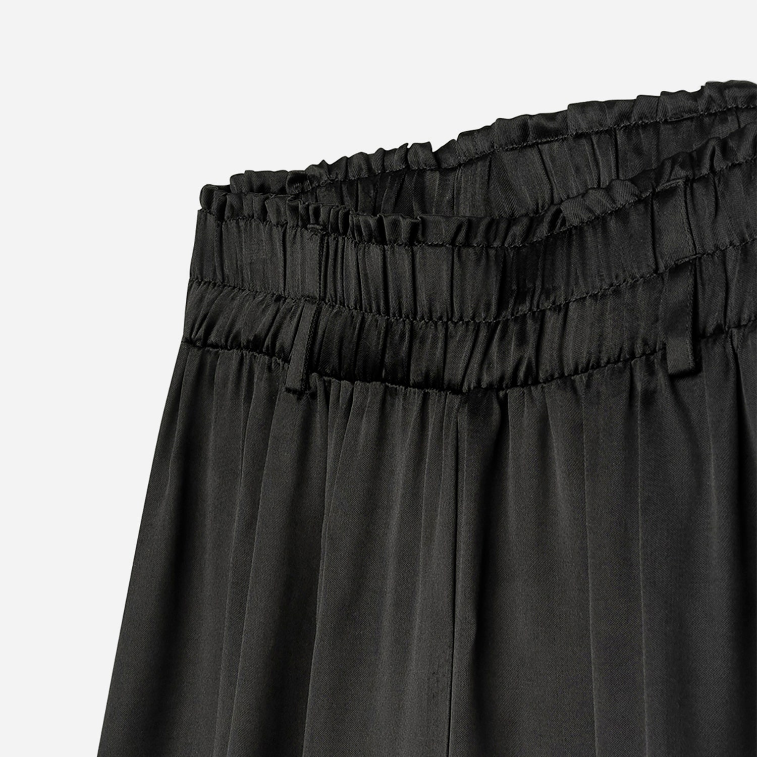 Pantalon large TEXTO noir satiné