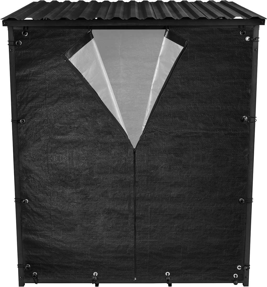 Heidenfeld Kaminholzregal Regenabdeckung für Kaminholzregal BR100, BxTxH:135x70x165 cm, (135 x 70 x 165 cm, Schutzhülle mit Reißverschluss, Wasser- & Winddicht), Abdeckung Abdeckplane Schutzhölle Schutzhaube - Allwetterschutz