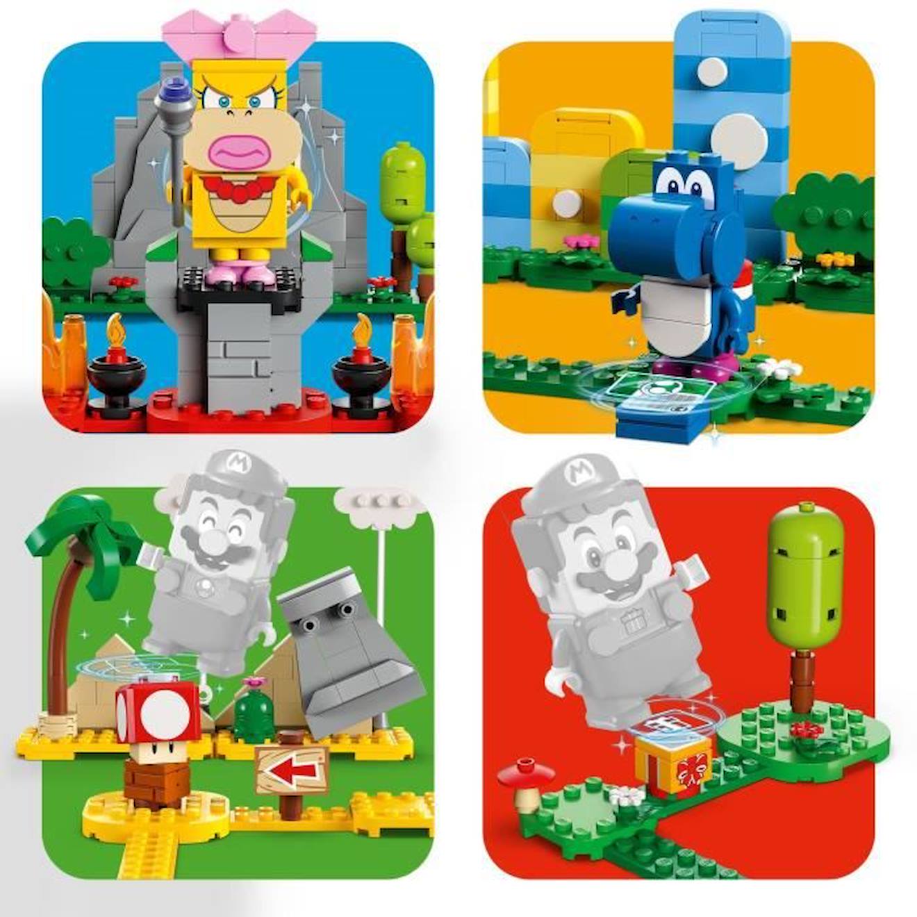 LEGO® Super Mario 71418 Set La boîte à Outils Créative, Jouet Enfants 6 Ans, avec Figurines blanc