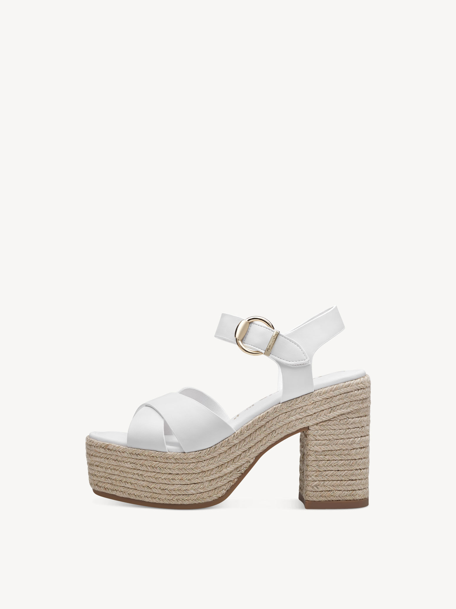 Sandale à talon - blanc
