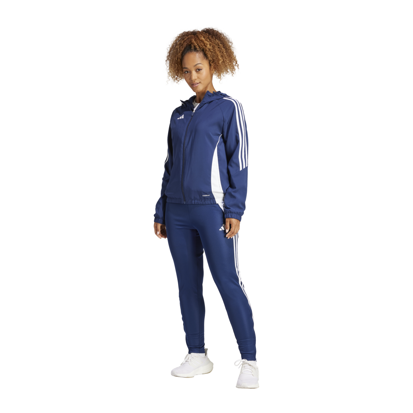 adidas Tiro 24 Windbreaker Damen Blau Weiss
