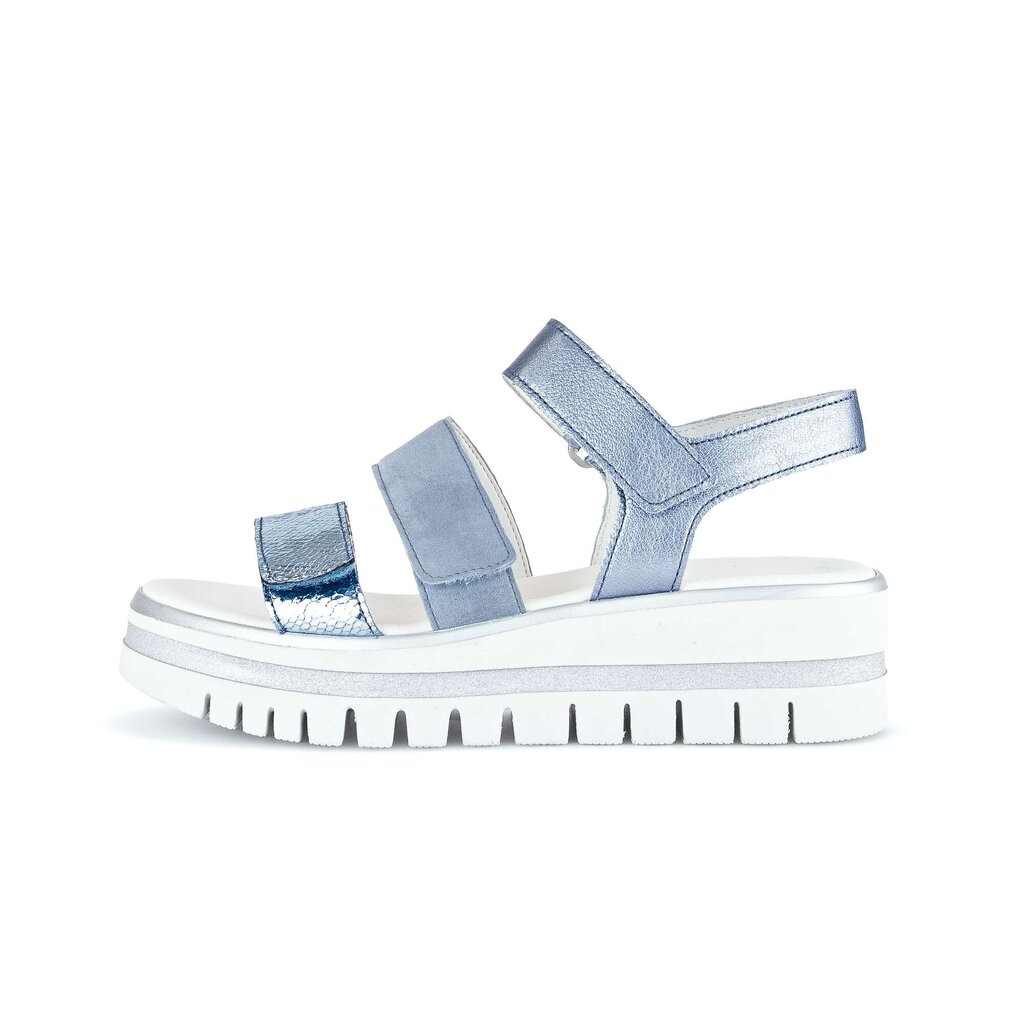 Gabor fashion Plateau Sandale blau