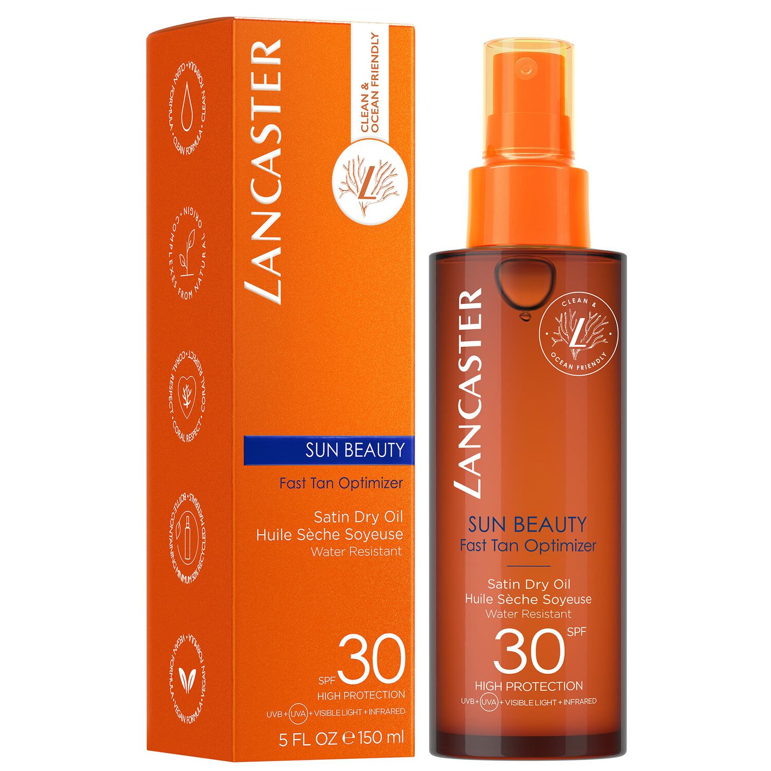 Lancaster Sun Beauty Huile Sèche Soyeuse Accélératrice de Bronzage SPF30