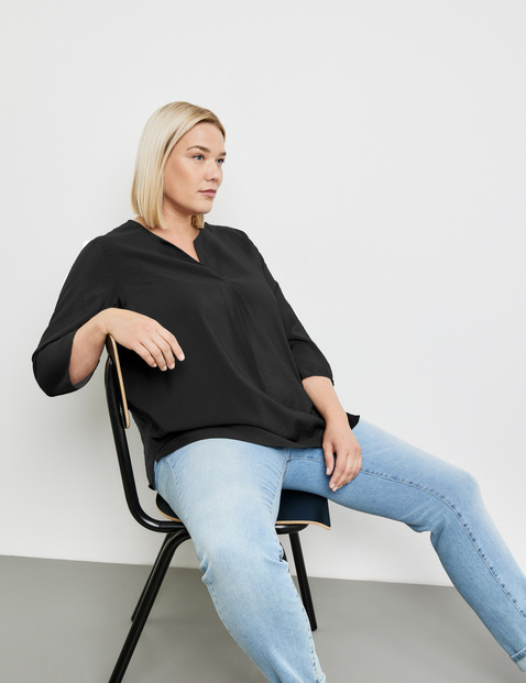 Feine 3/4 Arm Bluse