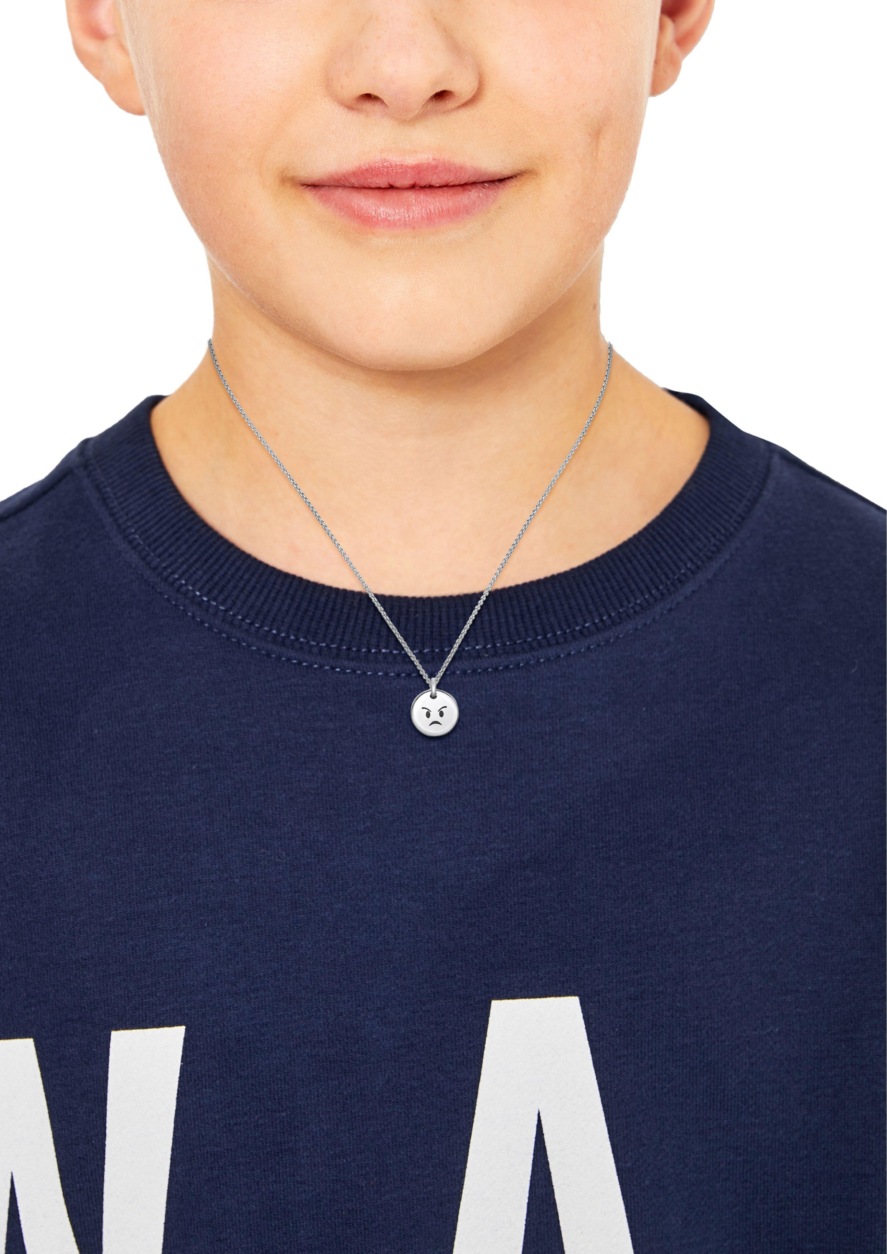 Edelstahlkette mit Smiley-Anhänger  6007233-92B0
