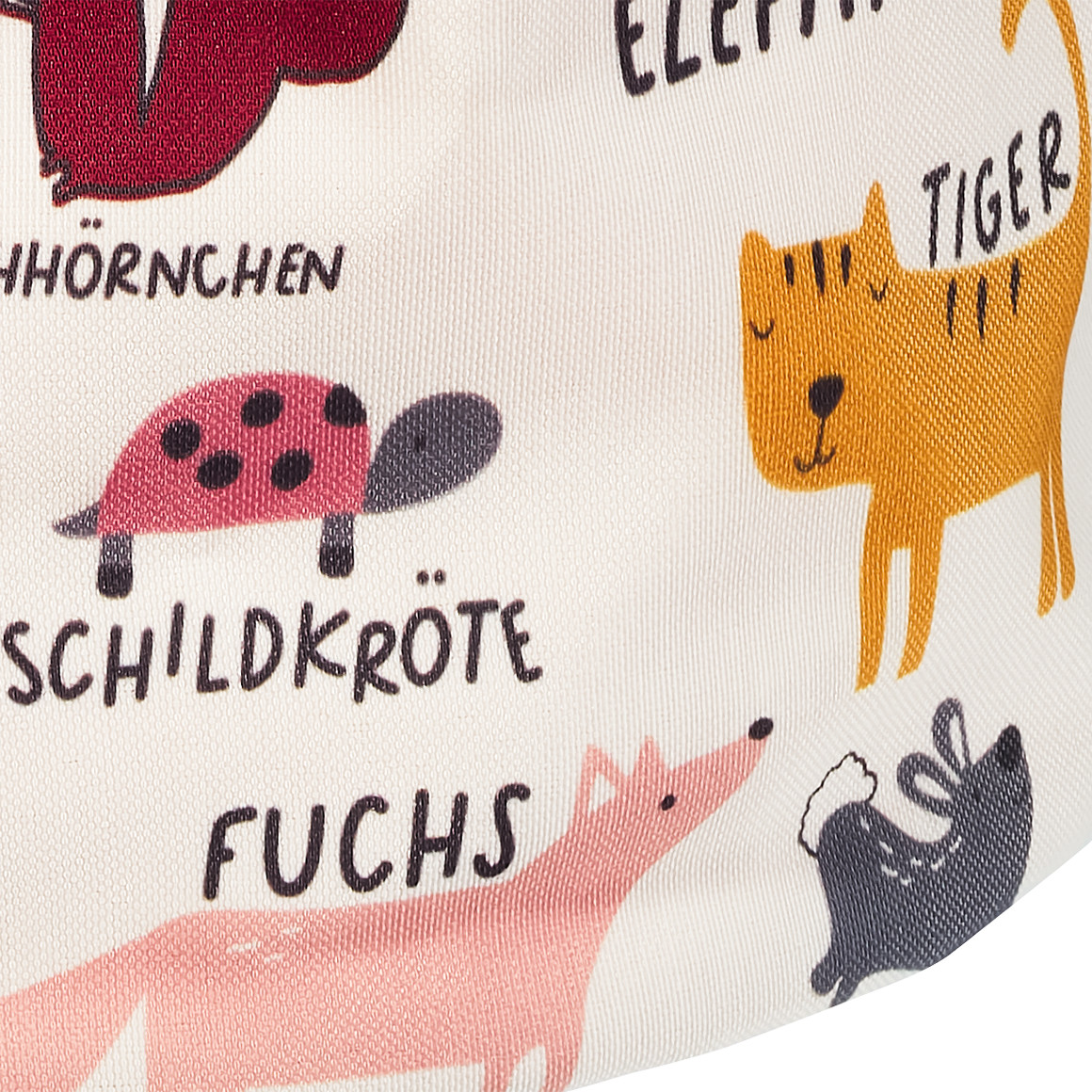 Großer Aufbewahrungskorb mit Tier-Motiven