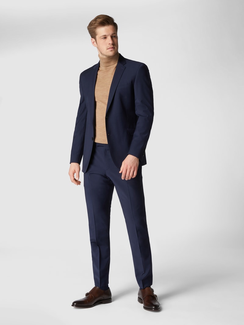 Slim Fit Anzughose mit Stretch-Anteil 'Flex Cross' in marineblau