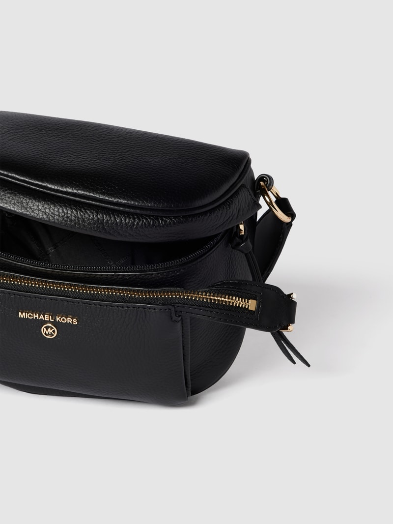 Bauchtasche mit Strukturmuster in schwarz