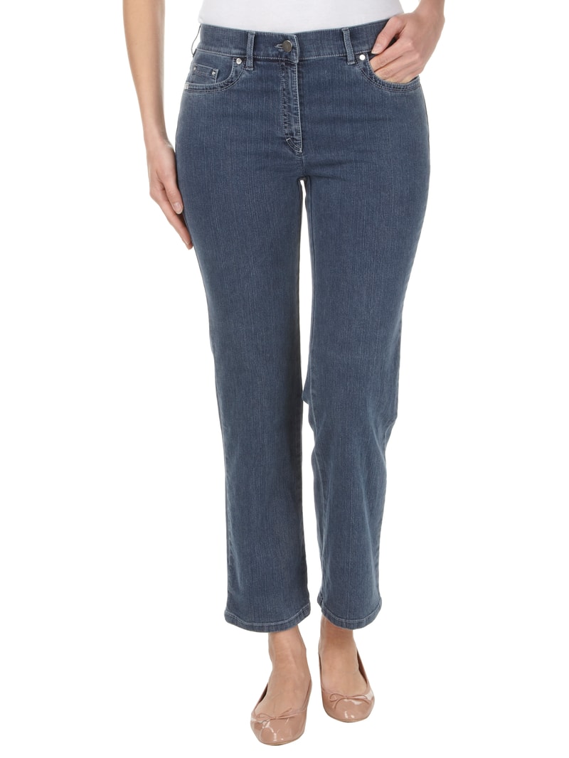 Comfort Fit Jeans mit Stretch-Anteil Modell 'Greta' in blau