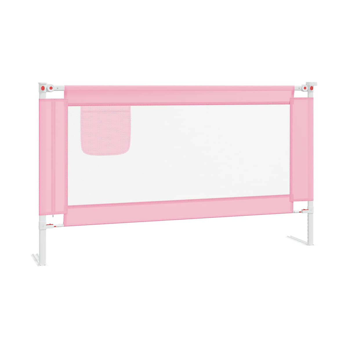 Kleinkind-Bettschutzgitter Rosa 140x25 cm Stoff