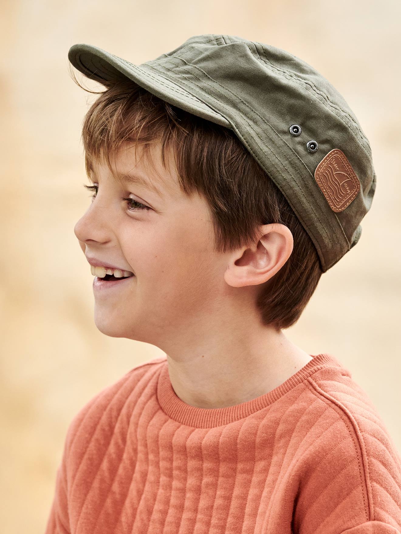 Casquette baroudeur garçon kaki
