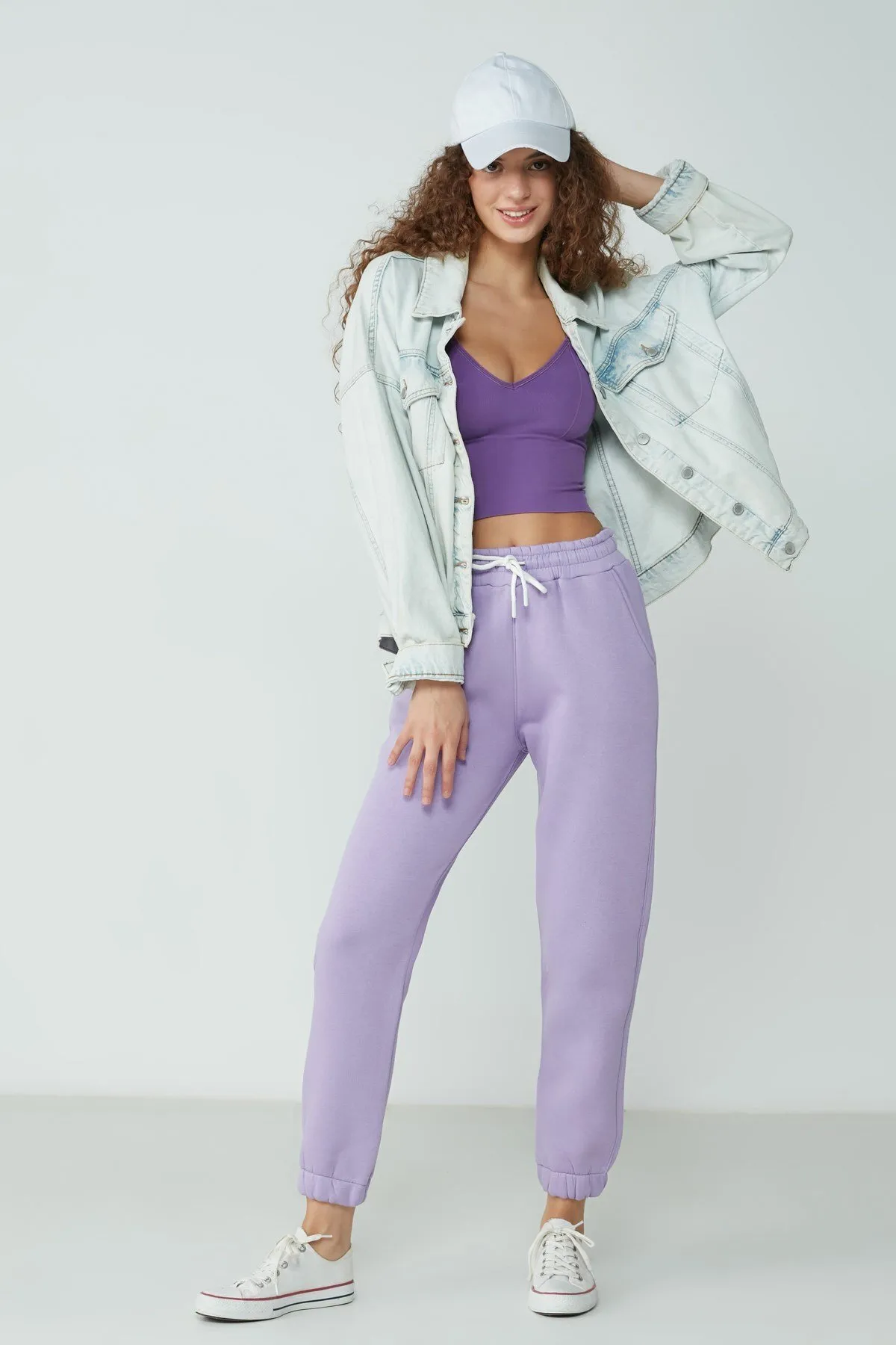 C&City  Basic Jogger-Jogginghose 902 Flieder