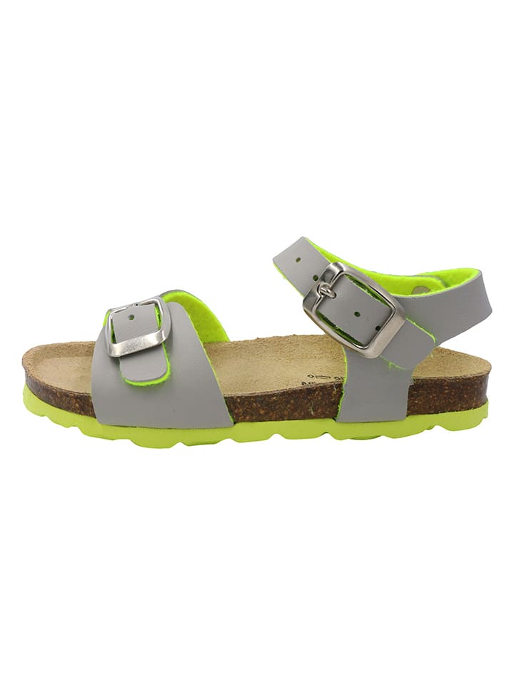 Little Sky Sandalen in Grau/ Limette günstig kaufen