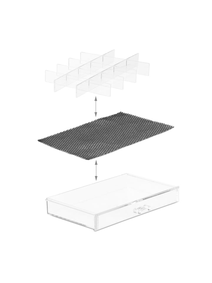 relaxdays Makeup Organizer in Transparent günstig kaufen onesize