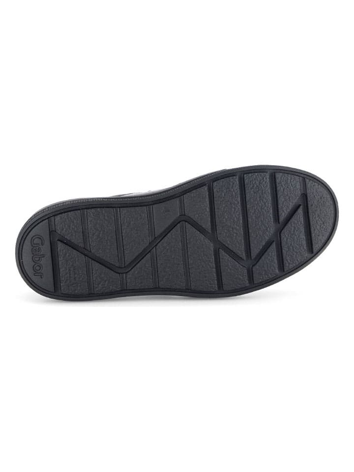 Gabor Leder-Sneakers in Schwarz günstig kaufen