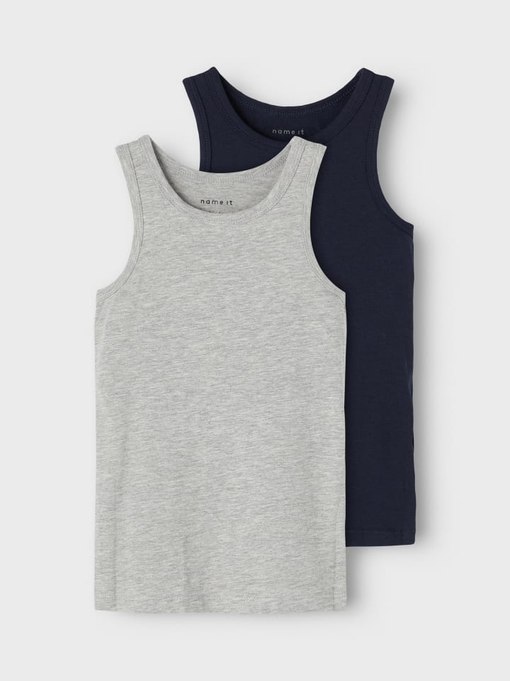 name it Jungen Unterhemden im 2er-Pack in Grau günstig kaufen
