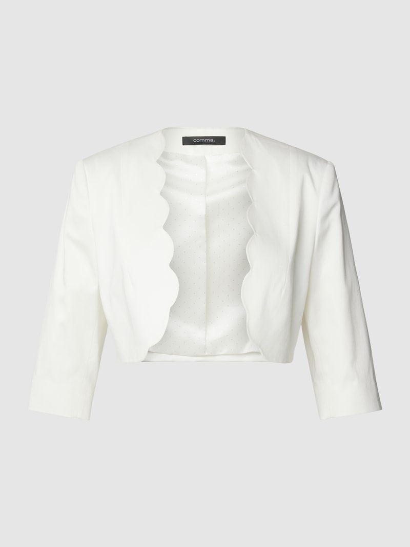 Bolero mit 3/4-Arm in weiß
