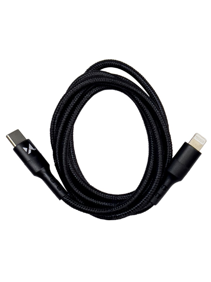 Wozinsky Ladekabel USB Typ C Kabel - iPhone 18W Schwarz 2m in Schwarz günstig kaufen onesize