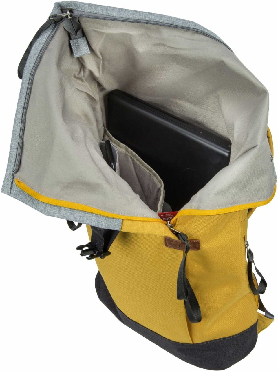 ZWEI Handtaschen gelb Rucksack Roll