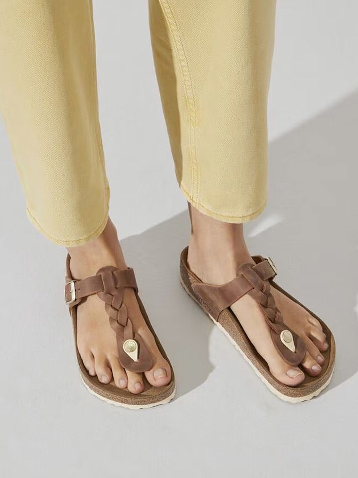 Birkenstock Leder-Zehentrenner 