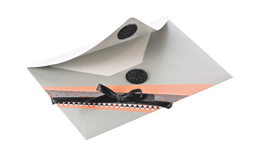Folia Klettpunkte schwarz/weiss sortiert