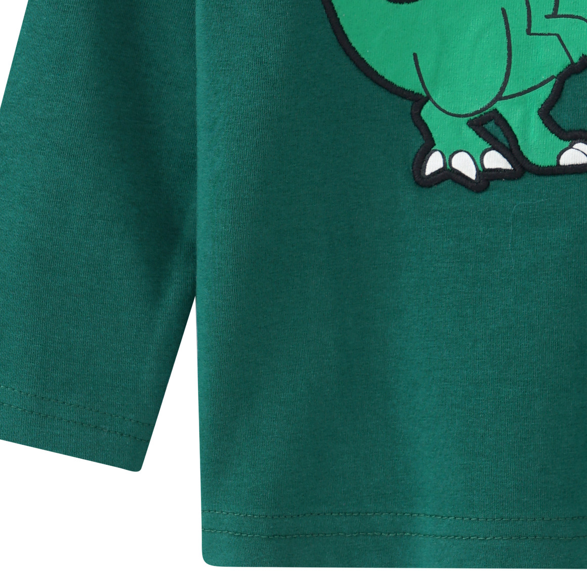 Baby Langarmshirt mit Dino-Applikation