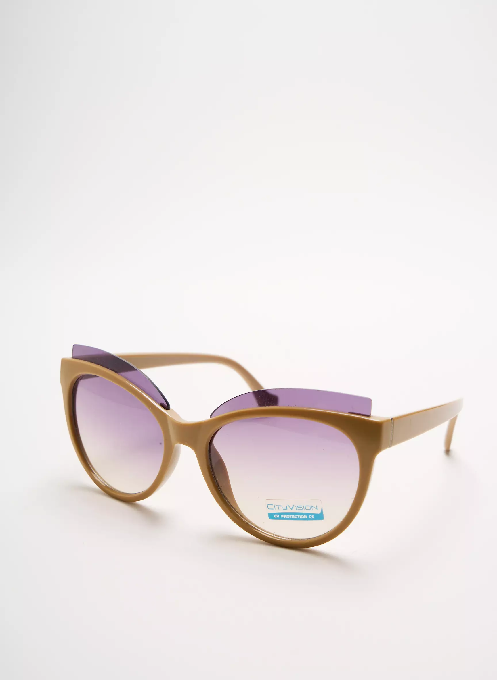 City Vision Eyewear Lunettes De Soleil Femme couleur beige