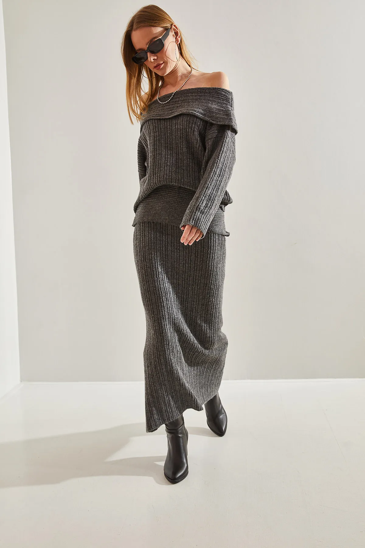 Bianco Lucci  Zweiteiler - Grau - Regular Fit