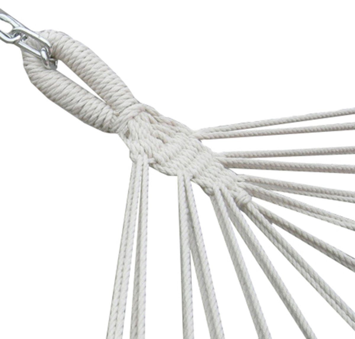 AMANKA Hängematte XXL Hängematte für 2 Personen 285x120cm bis 150 kg, 185x115 cm Hängematte Braun