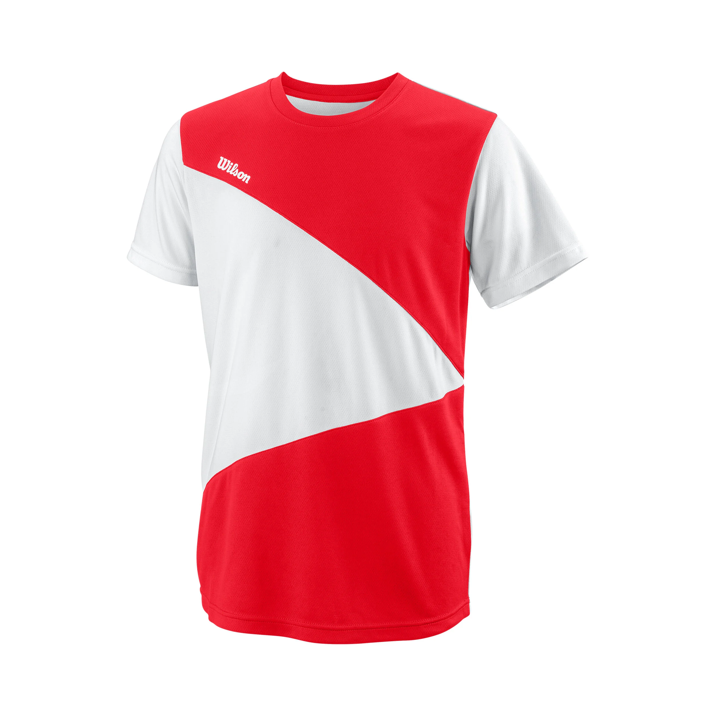Team T-Shirt Jungen - Rot, Weiß