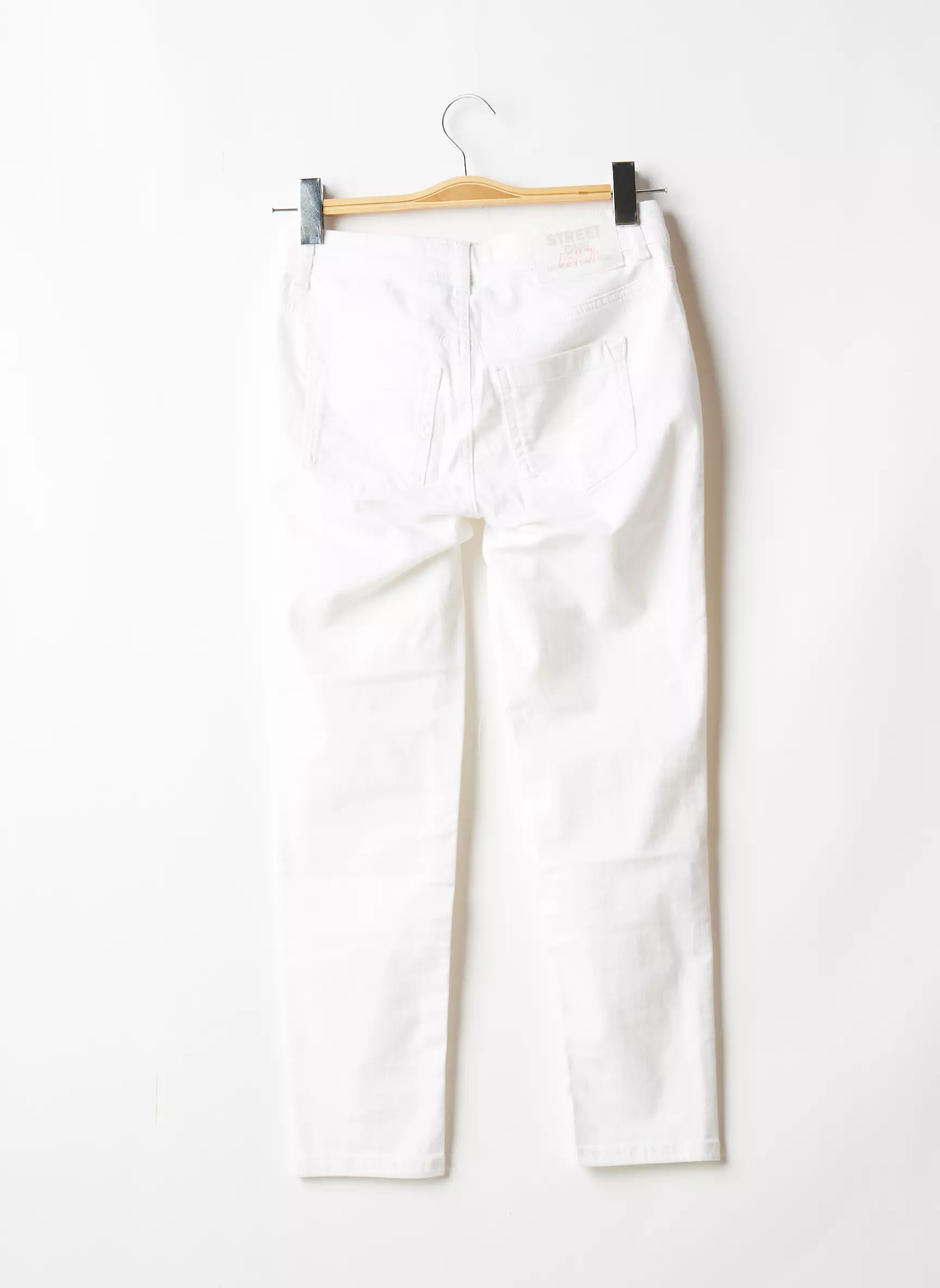 Street One Jeans Coupe Slim Femme couleur blanc