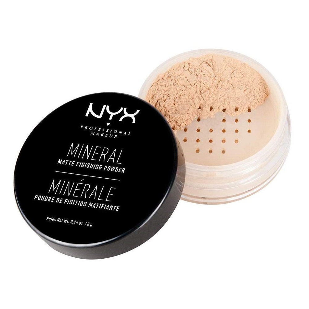 NYX Professional Makeup Mineral Powder Poudre de Finition Minérale, Poudre Libre, Fini Mat
