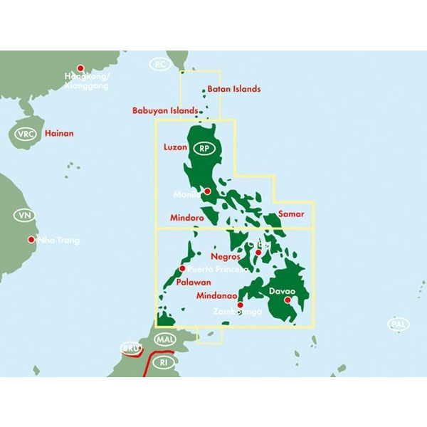 Philippinen, Autokarte 1:900.000 - Straßenkarte