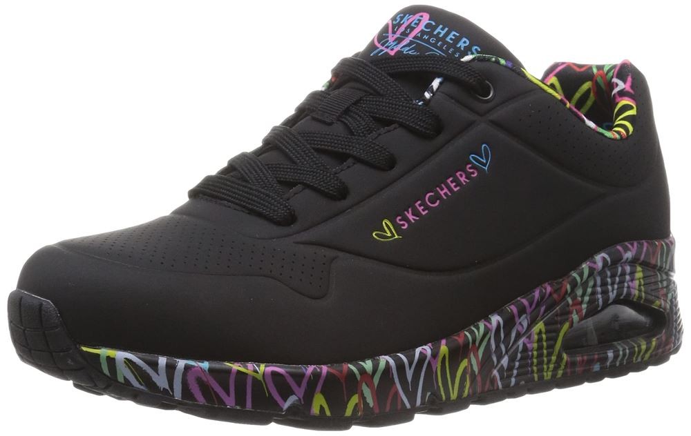 SKECHERS Freizeit Schnürer schwarz