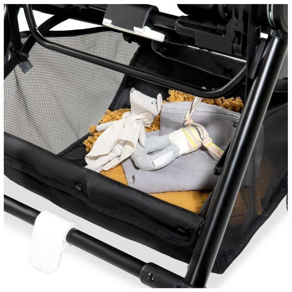 Hauck Kombi-Kinderwagen Move so Simply - Beige Neon, 2in1 Kinderwagen Buggy inkl. Babywanne & Sportsitz mit Liegefunktion