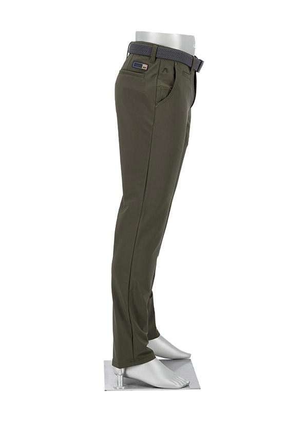 Alberto Golf, Golfhose Rookie Coffee, Regular Fit, Mikrofaser atmungsaktiv, olivgrün