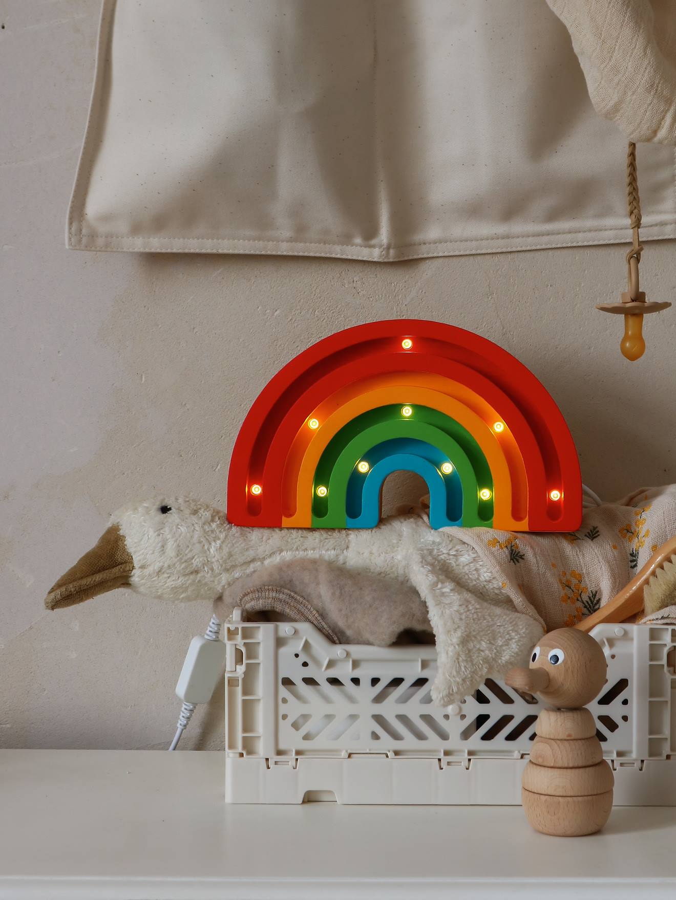 Veilleuse Arc-en-ciel LITTLE LIGHTS rouge