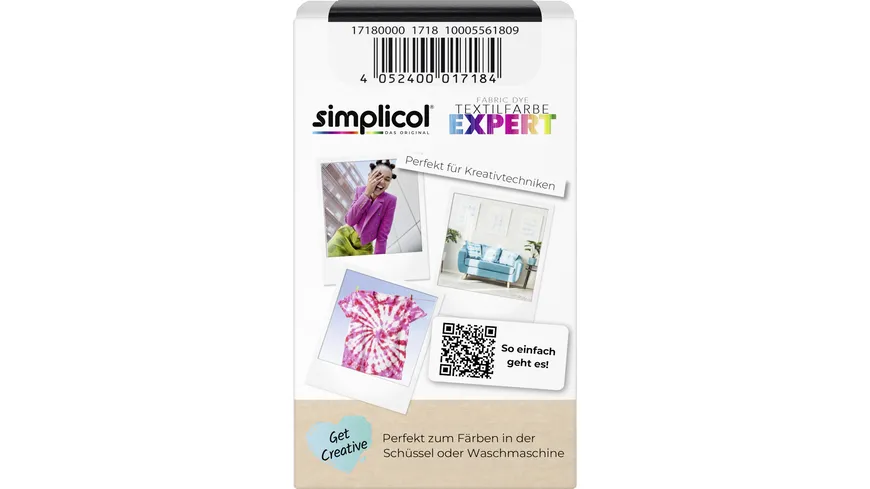 simplicol Textilfarbe expert Mitternacht-Schwarz 150 g