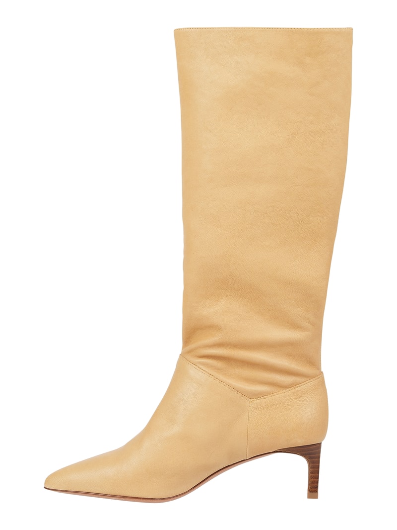 Stiefel aus Leder in cognac