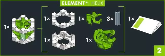 GraviTrax PRO Element Helix - Kugelbahn-Erweiterung für Kinder ab 8 Jahren
