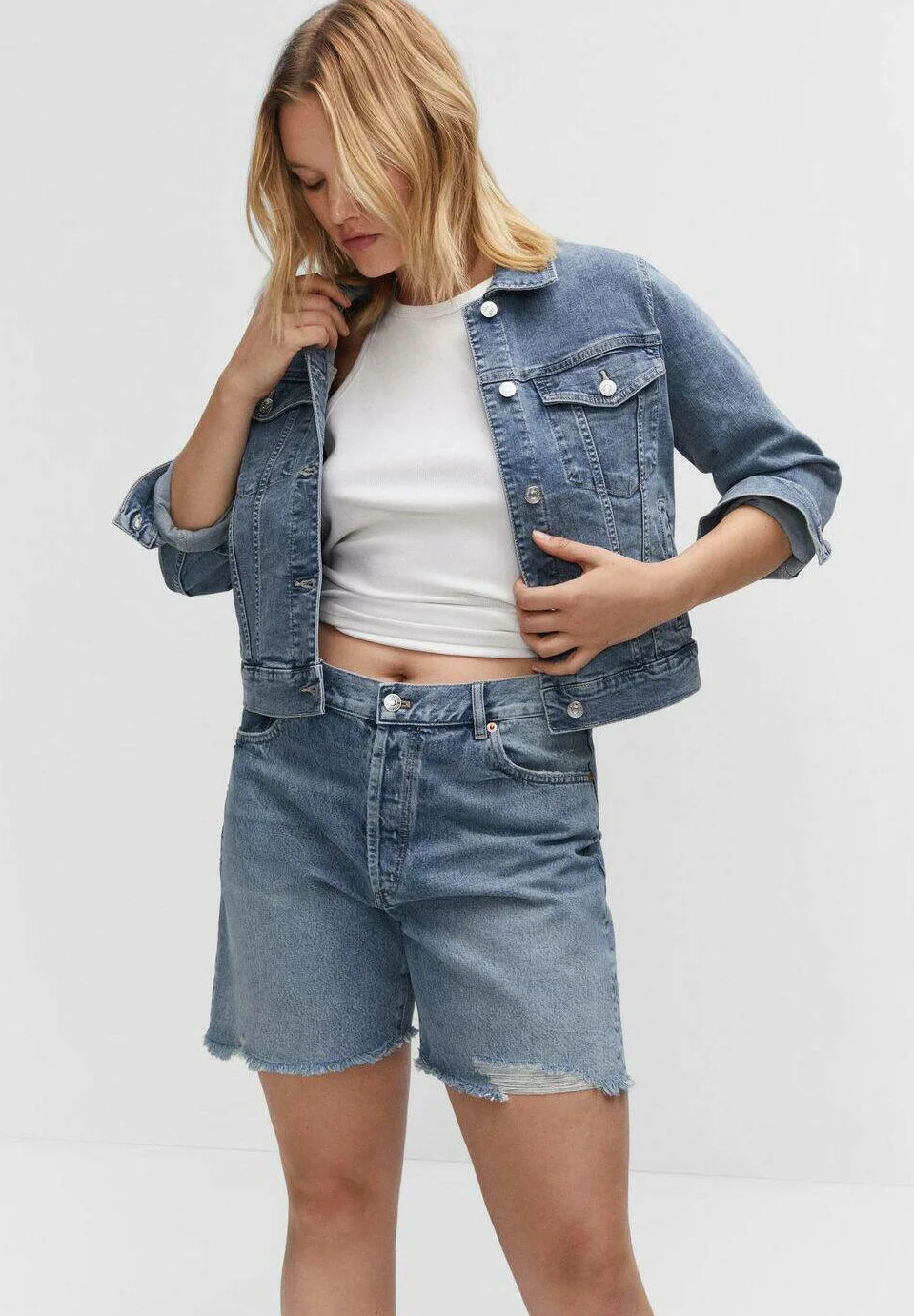 Mango VICKY - Chaqueta vaquera